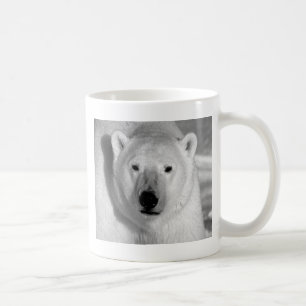 Schwarzer und weißer Polar Kaffeetasse