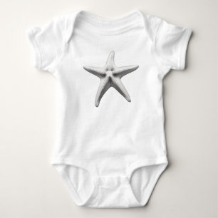 Schwarzer und Weißer Seeteufel Baby Strampler