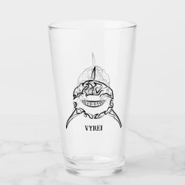 Schwarzer und weißer Stamm Großer Weißer Hai Glas