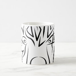 Schwarzer und weißer Stammbär Kaffeetasse