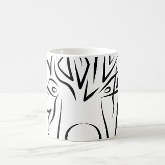 Schwarzer und weißer Stammbär Kaffeetasse
