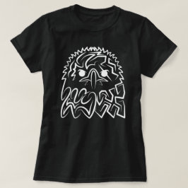 Schwarzer und weißer Stammesadler T-Shirt