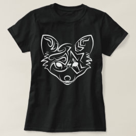 Schwarzer und weißer Stammesfuchs T-Shirt