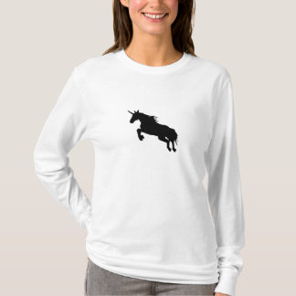 Schwarzer Unicorn-T - Shirt