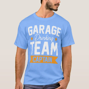 Schwarzer Unisex Erwachsene Garage Trinken Team Ca T-Shirt