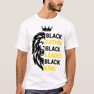 Schwarzer Vater Schwarzer König T-Shirt