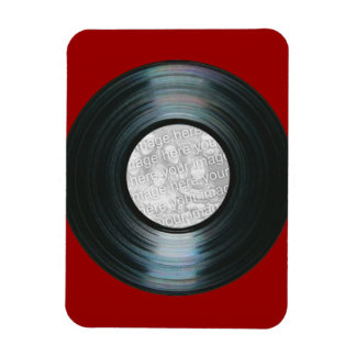 Schwarzer Vinyl Record-Effekt Benutzerdefiniertes Magnet