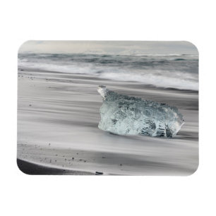 Schwarzer Vulkanstrand   Vatnajokull-Nationalpark Magnet