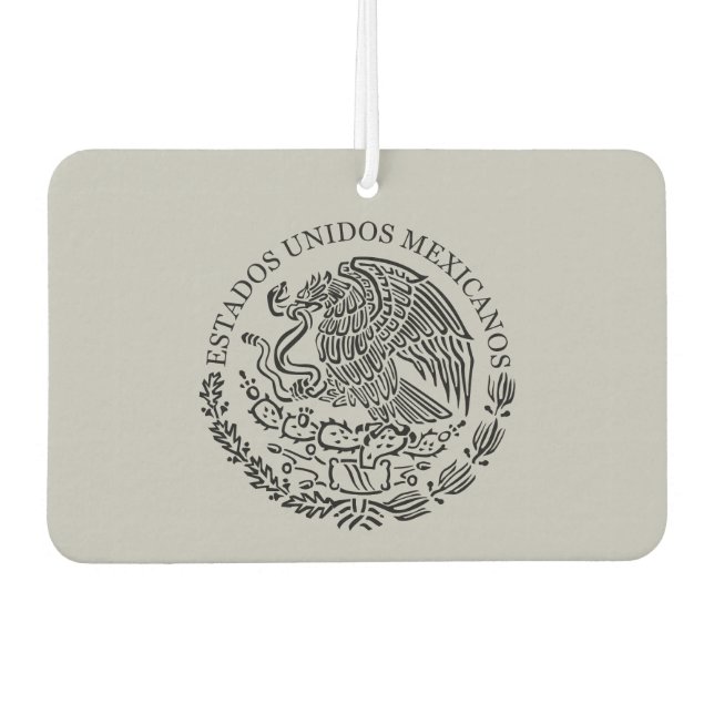 Schwarzer Wappenmagnet Autolufterfrischer (Vorderseite)