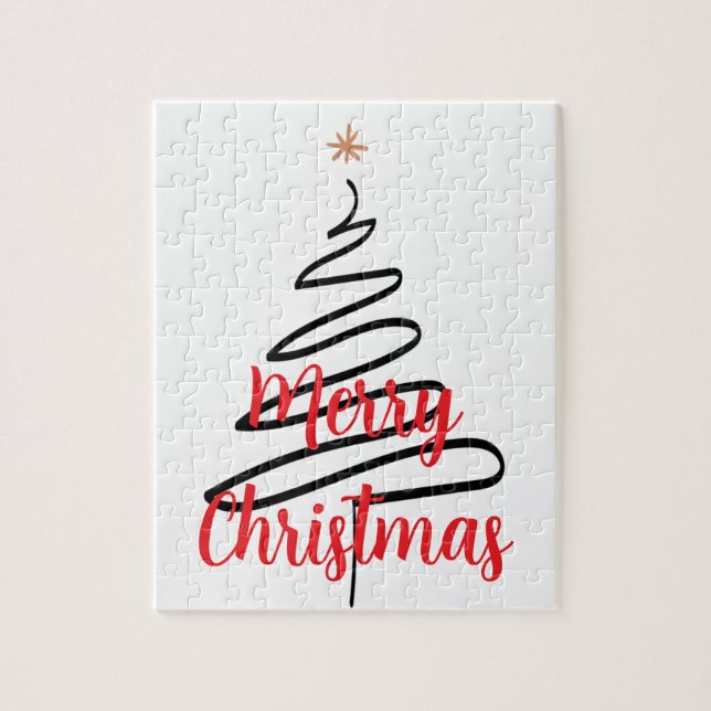 Schwarzer Weihnachtsbaum (PERSONALIZEABLE) (Vertikal)