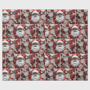 Schwarzer Weihnachtsmann, Melanin Weihnachten, Ugl Geschenkpapier
