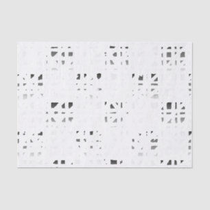 Schwarzer, weißer, grauer Kunst-Druck 2 Seidenpapier