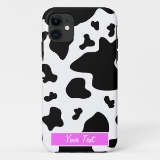 Schwarzer/weißer rosa Kuh-Druck - personifizieren Case-Mate iPhone Hülle