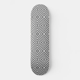 Schwarzer, weißer und grauer Diamant Skateboard