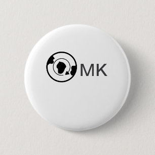 Schwarzer Weltkugel Name Monogramm Reisedetails hi Button