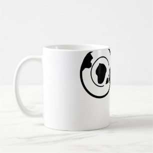 Schwarzer Weltkugel Name Monogramm Reisedetails hi Kaffeetasse