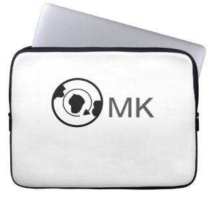 Schwarzer Weltkugel Name Monogramm Reisedetails hi Laptopschutzhülle