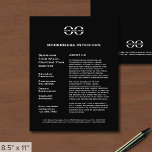 Schwarzer Werbe-Flyer mit Logo Flyer<br><div class="desc">Eine einfach zu bedienende Schwarz Business Flyer Vorlage in modernem minimalistischem Stil, die einfach mit Ihrem Firmenlogo, Kontaktdetails und individuellem Flyer aktualisiert werden kann. Ideal für Marketing-Produkte, Dienstleistungen, Werbeaktionen, Event-Preise und vieles mehr. Ideal für professionelle Geschäftsleute, die ihre Markenpräsenz verbessern möchten.</div>