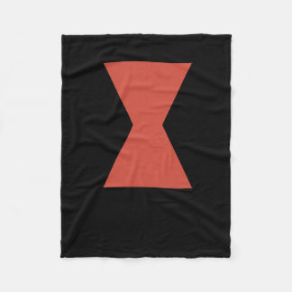 Schwarzer Widow Spider Sticker Fleecedecke