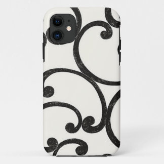 Schwarzer wirbelnder iPhone 5 Kasten iPhone 11 Hülle
