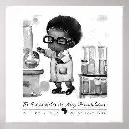Schwarzer Wissenschaftler Poster