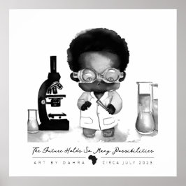 Schwarzer Wissenschaftler Poster