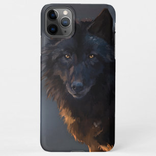Schwarzer Wolf iPhone 11Pro Max Hülle