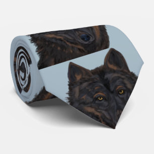 Schwarzer Wolf Krawatte