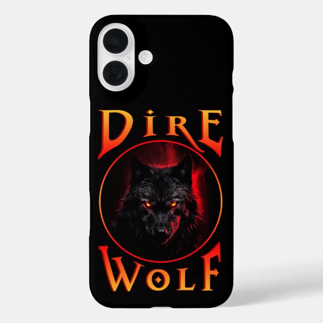 Schwarzer Wolf Wiedersehen iPhone 16 Plus Hülle (Rückseite)