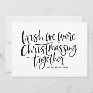 Schwarzer Wunsch Wir würden zusammen Weihnachten f