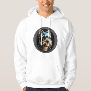 Schwarzer Yorkshire Terrier Hoodie