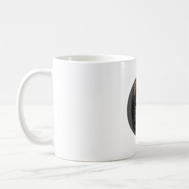 Schwarzer Yorkshire Terrier Kaffeetasse (Links)