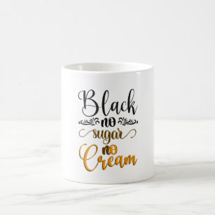 Schwarzer Zucker Kaffeetasse