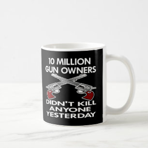 Schwarzes 10 Million Waffenbesitzer-Tötung Kaffeetasse