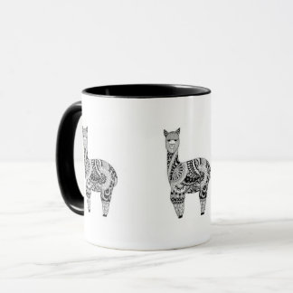 Schwarzes 11-Unze-kombinierte Alpaka-Tasse Tasse