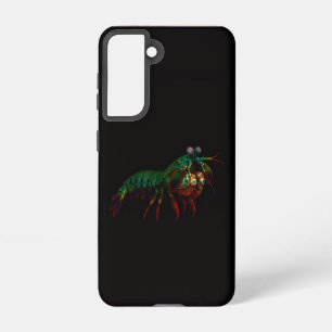 Schwarzes 4 Luxe Galaxy S21 Case, Fangschreckenkre Samsung Galaxy Hülle