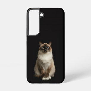 Schwarzes 4 Luxe Galaxy S22 Case, Birmanische Katz Samsung Galaxy Hülle