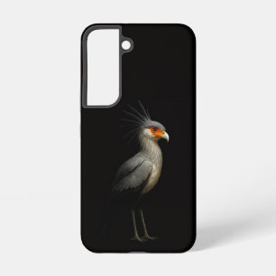 Schwarzes 4 Luxe Galaxy S22 Case, Sekretärvogel Samsung Galaxy Hülle