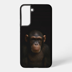 Schwarzes 4 Luxe Galaxy S22 Plus, ruhiger Schimpan Samsung Galaxy Hülle