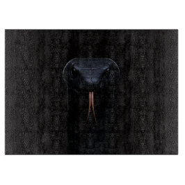 Schwarzes 4 Luxe Glas-Board Black Mamba Schneidebrett