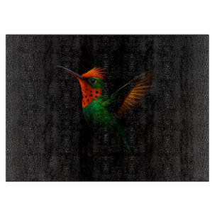 Schwarzes 4 Luxe Glas Board Tufted Coquette Schneidebrett