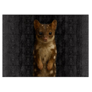 Schwarzes 4 Luxe Glasboard mit Sweet Quoll Schneidebrett
