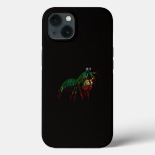 Schwarzes 4 Luxe iPhone 13, Fangschreckenkrebs Hülle