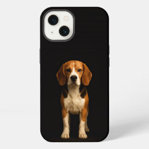 Schwarzes 4 Luxe iPhone 13, freundlicher Beagle Hülle