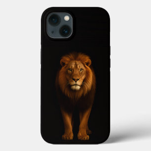 Schwarzes 4 Luxe iPhone 13, Majestätischer Löwe Case-Mate iPhone Hülle