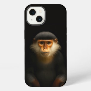 Schwarzes 4 Luxe iPhone 13, Rote Douc Langur Hülle
