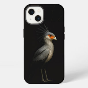 Schwarzes 4 Luxe iPhone 13, Sekretärvogel Hülle