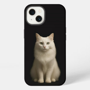 Schwarzes 4 Luxe iPhone 13, Türkische Angora-Katze Hülle