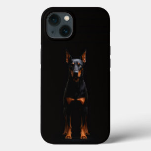 Schwarzes 4 Luxe iPhone 13, Wachdobermann Case-Mate iPhone Hülle