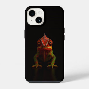 Schwarzes 4 Luxe iPhone 14 Case, Panther Chamäleon Hülle
